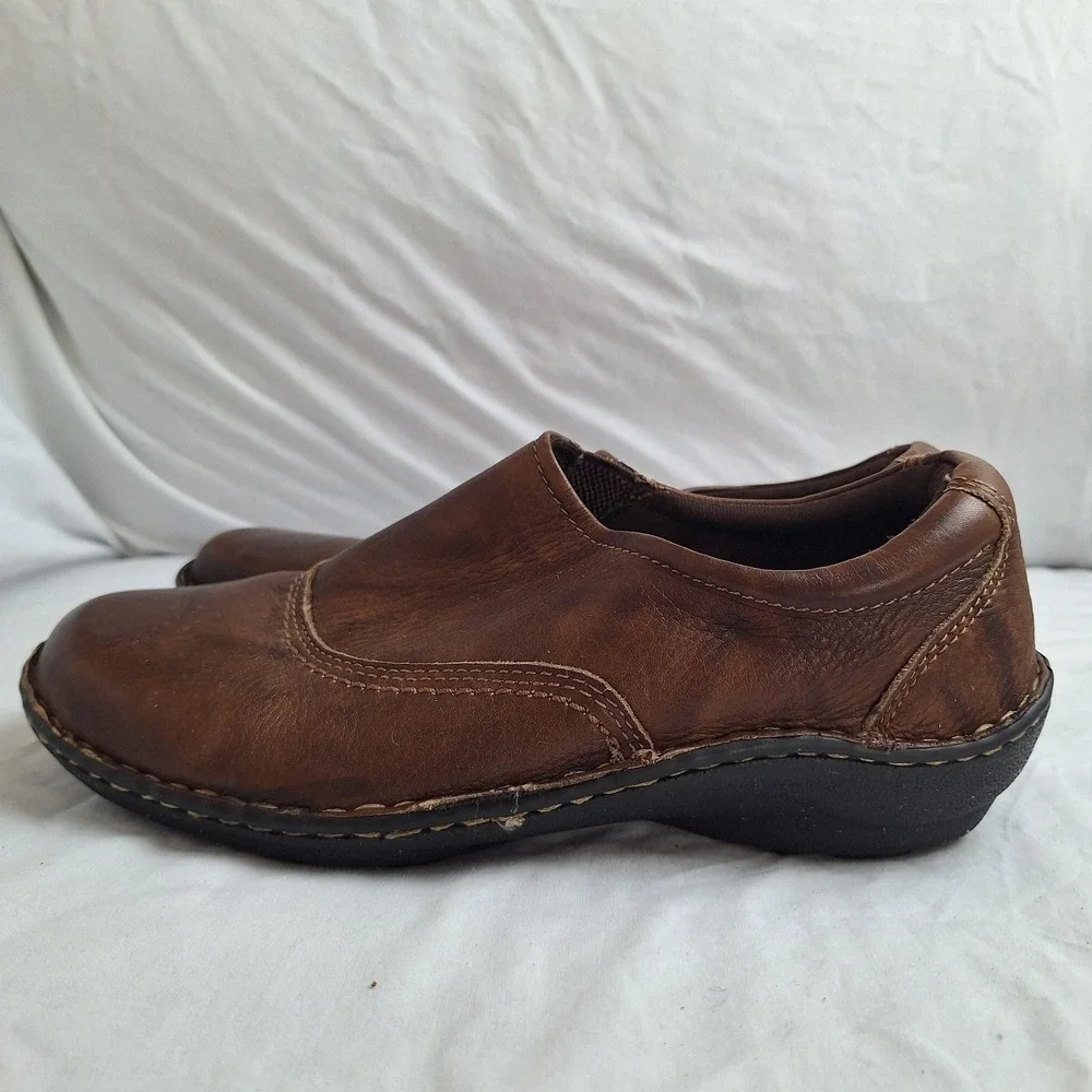 Eastland Hillside 8.5W Women's Leather Upper Shoes Style 3800-02 Brown‎ Slip On